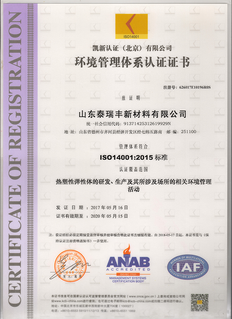 环境管理体系认证中文版